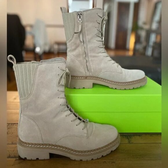 Sam Edelman Shoes - Sam Edelman Lex Sesame Suede Combat Boots